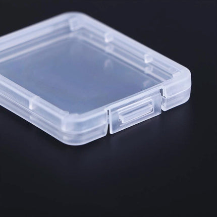 100 Pcs CF Card Cases Hard Shell Anti-Shock Clear PP for Memory Cards