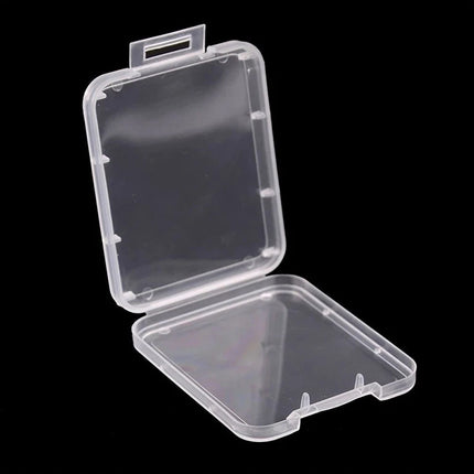 100 Pcs CF Card Cases Hard Shell Anti-Shock Clear PP for Memory Cards