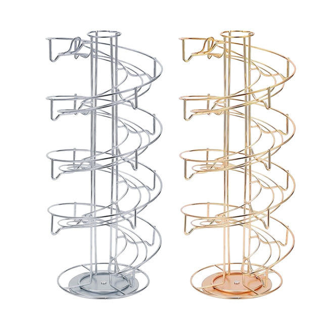 Rotating Coffee Capsule Rack Organizer Countertop Storage Holder for Coffee Pods