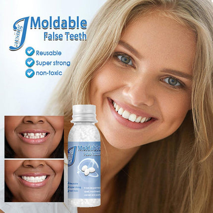 Temporary Tooth Repair Kit Resin Fix Broken False Teeth Fill Gaps Dental Denture - Aimall