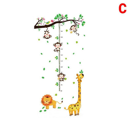 Kids Height Chart Wall Stickers Nursery Growth Measurement Ruler Removable Decal - Aimall