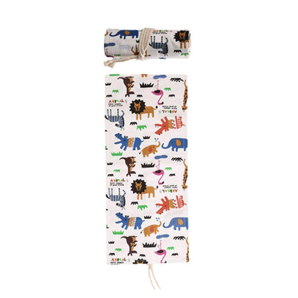 48/72 Hole Canvas Roll Pen Bag Pencil Case for Colored Pencils and Sketch Tools