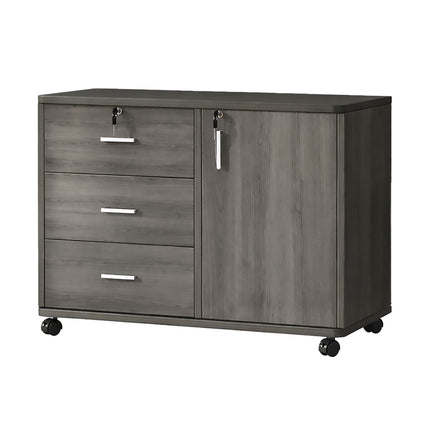 Large Wooden Office Cabinet with Drawers Lockable Spacious Home Filing Storage