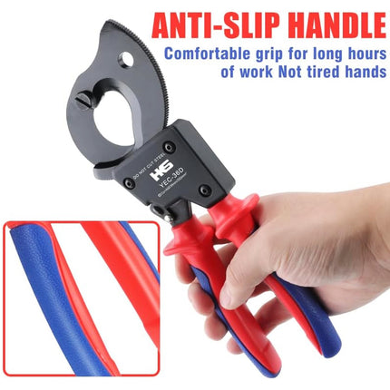 Ratchet Cable Cutter Carbon Steel Sharp Blade For Cutting Steel Wire Rope Cable