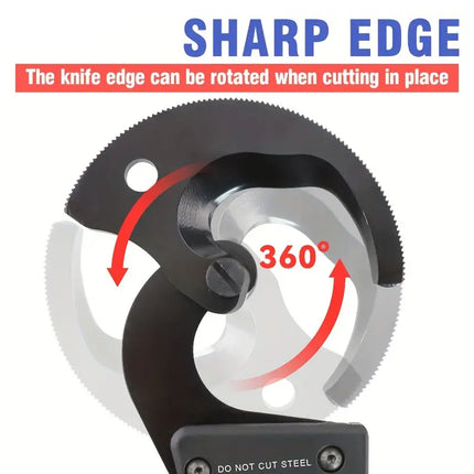 Ratchet Cable Cutter Carbon Steel Sharp Blade For Cutting Steel Wire Rope Cable