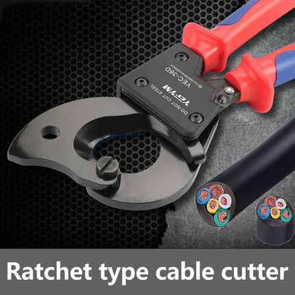 Ratchet Cable Cutter Carbon Steel Sharp Blade For Cutting Steel Wire Rope Cable