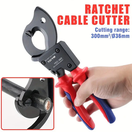 Ratchet Cable Cutter Carbon Steel Sharp Blade For Cutting Steel Wire Rope Cable