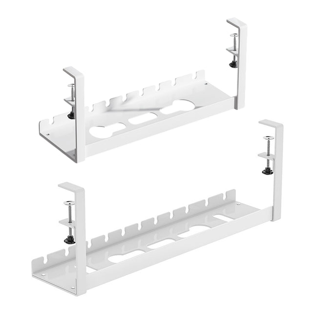 Under Table Cable Management Rack Wire Organizer Power Strip Holder for Home