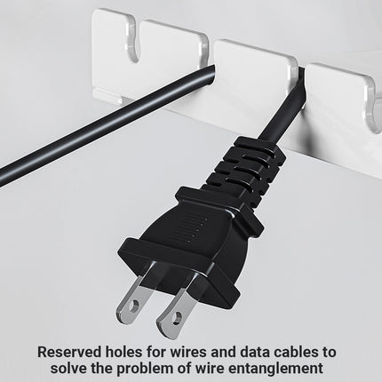 Under Table Cable Management Rack Wire Organizer Power Strip Holder for Home