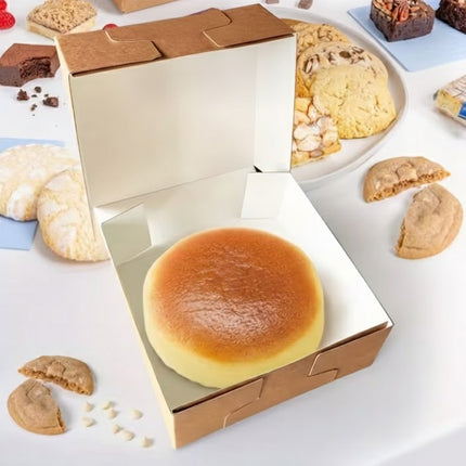 20Pcs Kraft Paper Takeaway Boxes Disposable Catering Takeout Containers