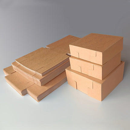 20Pcs Kraft Paper Takeaway Boxes Disposable Catering Takeout Containers