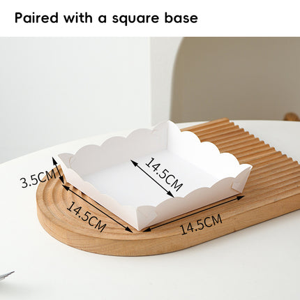 10Pcs Clear Window Cake Dessert Takeaway Box Bakery Packaging For Party Cupcake