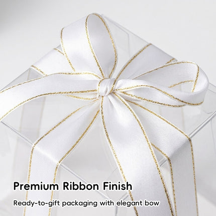 Clear Cake Gift Boxes with Ribbon 10 Pack 3 Sizes