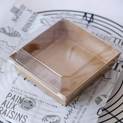 50Pcs Cake Sandwich Takeaway Box Bakery Packaging Outdoor Party Picnic Boxes