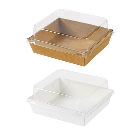 50Pcs Cake Sandwich Takeaway Box Bakery Packaging Outdoor Party Picnic Boxes