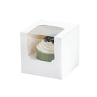 50Pcs Transparent Window Cupcake Packaging Box Bakery To Go Treat Party Dessert