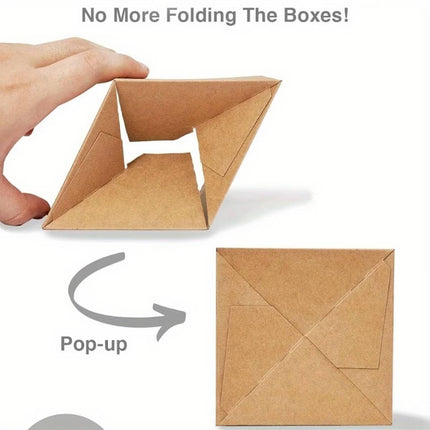 50Pcs Transparent Window Cupcake Packaging Box Bakery To Go Treat Party Dessert