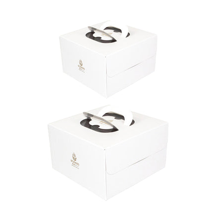 20PCS Cake Packaging Boxes 6/8in White for Birthday Party Bakery Packaging Use