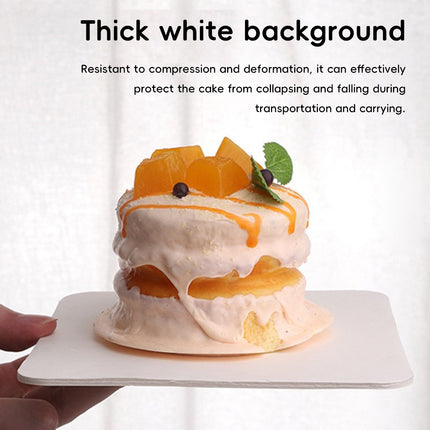 20PCS Cake Packaging Boxes 6/8in White for Birthday Party Bakery Packaging Use
