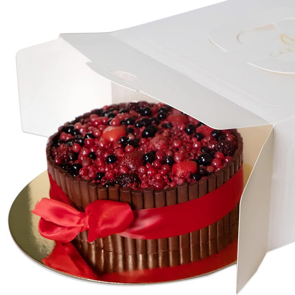 20PCS Cake Packaging Boxes 6/8in White for Birthday Party Bakery Packaging Use