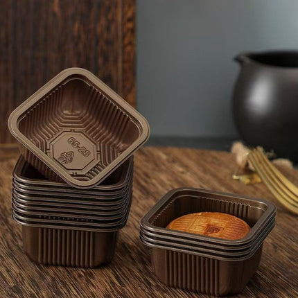 Square PP Moon Cake Dessert Liners 200pcs 2 Packs