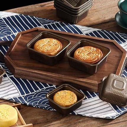 Square PP Moon Cake Dessert Liners 200pcs 2 Packs