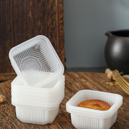 Square PP Moon Cake Dessert Liners 200pcs 2 Packs