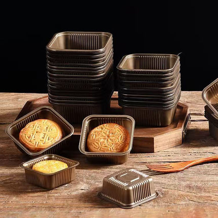 Square PP Moon Cake Dessert Liners 200pcs 2 Packs