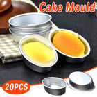 20pcs Oval Cheesecake Mold Non Stick Baking Tray for Pastry Cake Dessert Making
