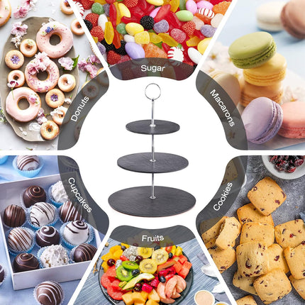 Party Wedding 2 or 3 Tier Cake Stand Dessert Display Rack Aesthetic Durable Use