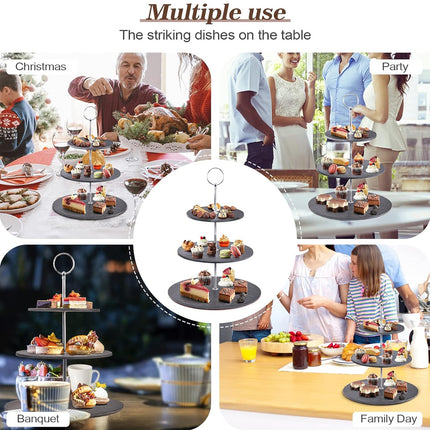 Party Wedding 2 or 3 Tier Cake Stand Dessert Display Rack Aesthetic Durable Use