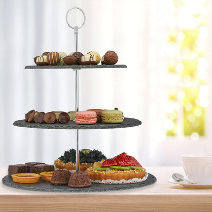 Party Wedding 2 or 3 Tier Cake Stand Dessert Display Rack Aesthetic Durable Use