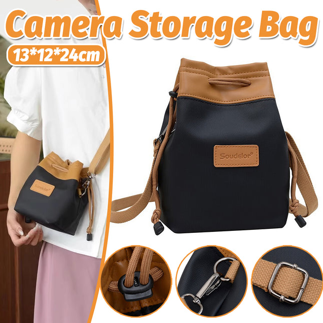 Waterproof Camera Shoulder Bag Lens Storage Case DSLR Mirrorless Travel Pouch
