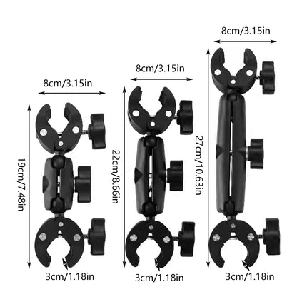 Outdoor Cycling Camera Clamp Selfie Stick Anti-Slip for Bike Phone Camera Mount