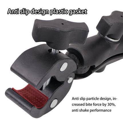 Outdoor Cycling Camera Clamp Selfie Stick Anti-Slip for Bike Phone Camera Mount