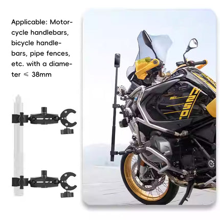 Outdoor Cycling Camera Clamp Selfie Stick Anti-Slip for Bike Phone Camera Mount
