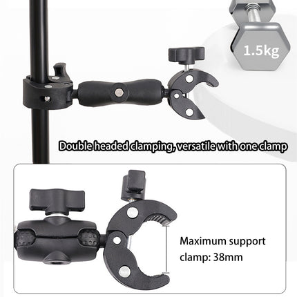Outdoor Cycling Camera Clamp Selfie Stick Anti-Slip for Bike Phone Camera Mount