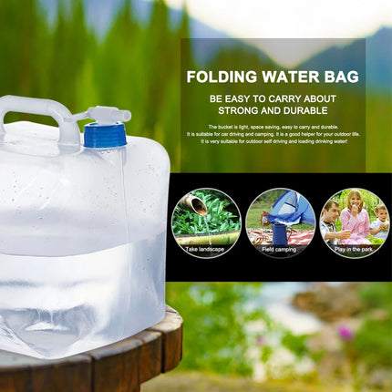 3PCS Collapsible Water Container With Spigot Folding Storage Carrier Camping