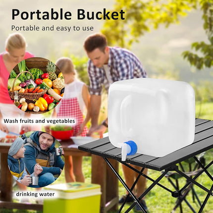3PCS Collapsible Water Container With Spigot Folding Storage Carrier Camping