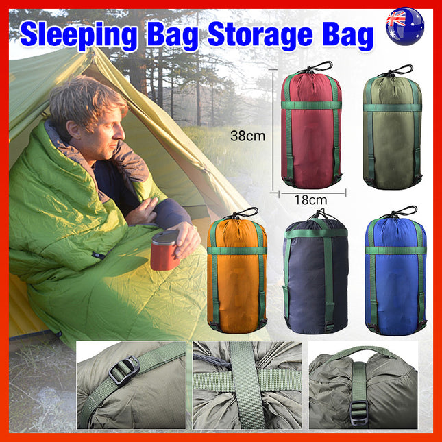 Camping Sleeping Bag Compression Sack Waterproof Outdoor Storage Bag
