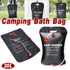 20L Portable Camping Shower Bag Solar Heating Water Bag for Hiking Traveling