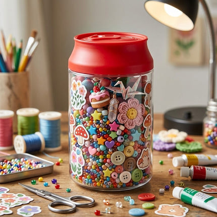 Mini Clear Soda Can Style Candy Jars 10 Pack
