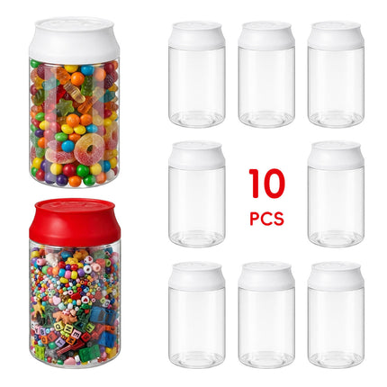 Mini Clear Soda Can Style Candy Jars 10 Pack