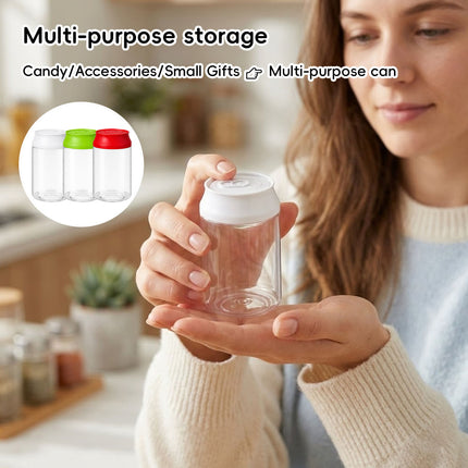 Mini Clear Soda Can Style Candy Jars 10 Pack