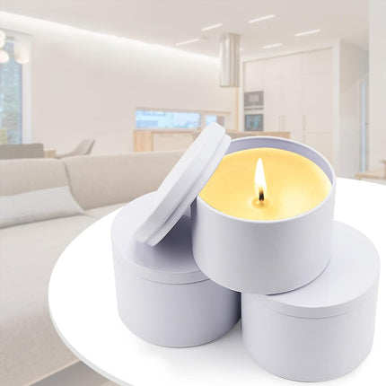 20PCS Round Candle Packaging Jar 4oz 120ml For Candle Making Storage Gift