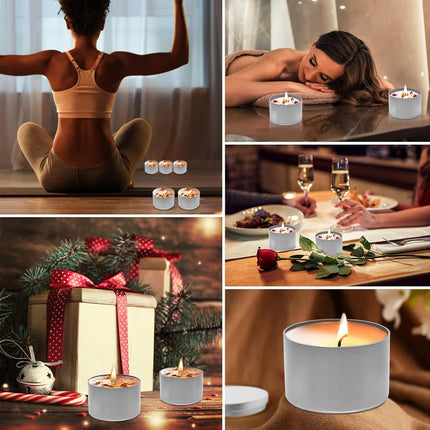 20PCS Round Candle Packaging Jar 4oz 120ml For Candle Making Storage Gift