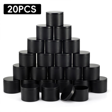 20PCS Round Candle Packaging Jar 4oz 120ml For Candle Making Storage Gift