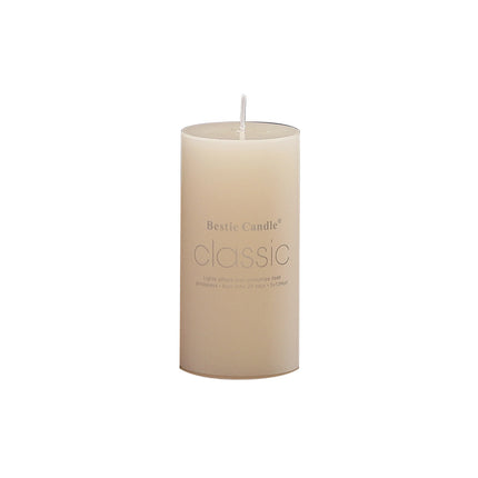 12pcs White Cylindrical Pillar Candles For Wedding Decor Long Burning Unscented