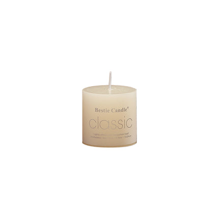12pcs White Cylindrical Pillar Candles For Wedding Decor Long Burning Unscented