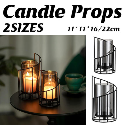 Luxury Iron Candle Holder Decorative Vase Romantic Table Centerpiece Home Decor